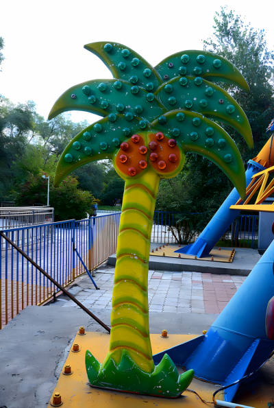 玻璃钢卡通造型椰子树