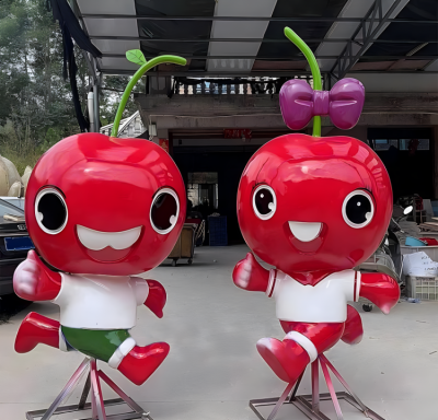 玻璃钢樱桃卡通博鱼网页版公仔