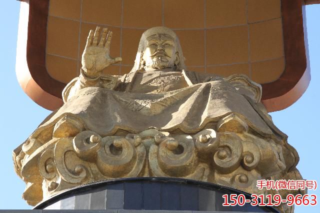 成吉思汗铸铜雕像 近照 成吉思汗铸铜雕像 近照
