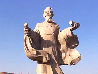 【东方朔】德州东方公园东方朔雕像