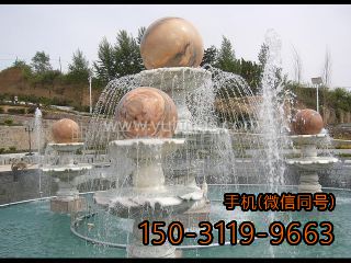 红色大理石石雕风水球博鱼网页版