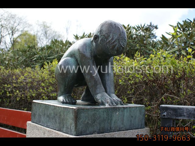 胖仔系列儿童铜雕景观博鱼网页版