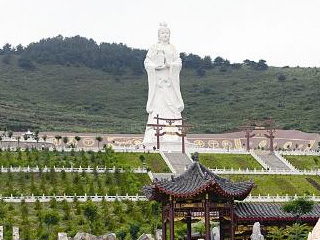 【圣母】山西和顺合山汉白玉圣母佛雕像