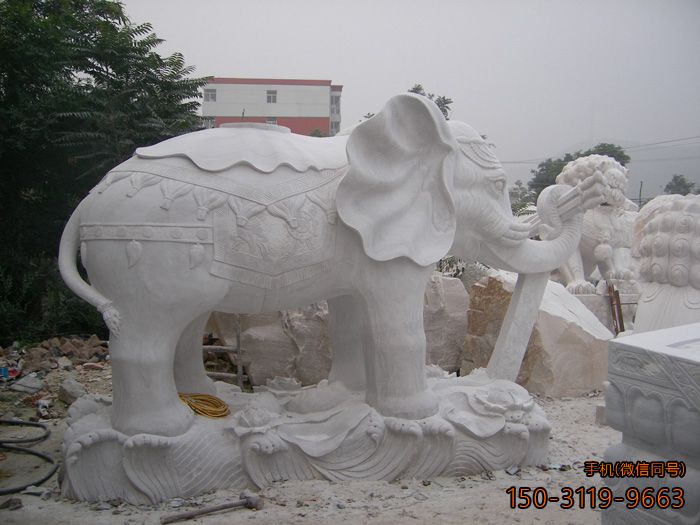 汉白玉大象
