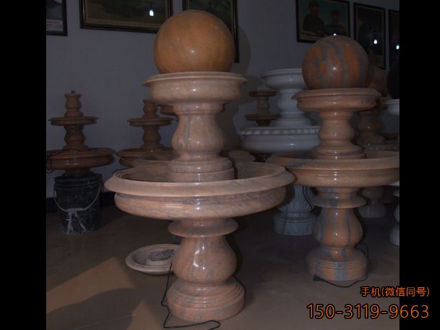 两层晚霞红大理石家用风水球博鱼网页版