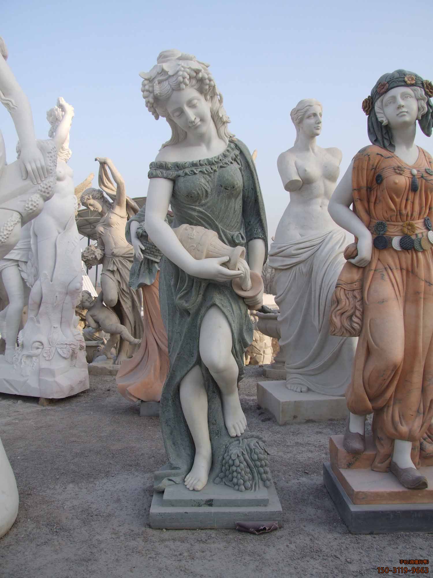 汉白玉西方采石人物美女博鱼网页版