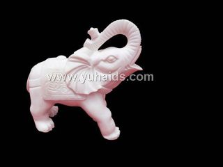   汉白玉大象石雕摆放的寓意