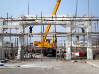 农村门楼厂家价格-什么样的村口石牌坊有艺术魅力