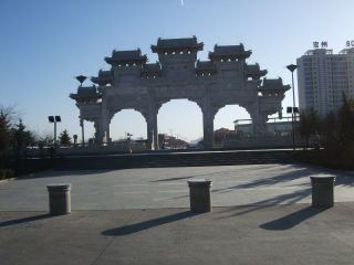 高大上的大门牌坊设计_广州乡村好看的大门楼图片