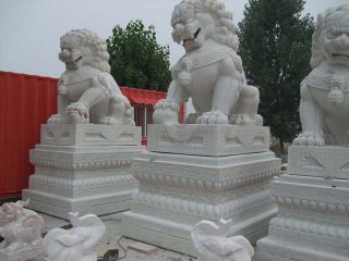 汉白玉狮子常见的样式